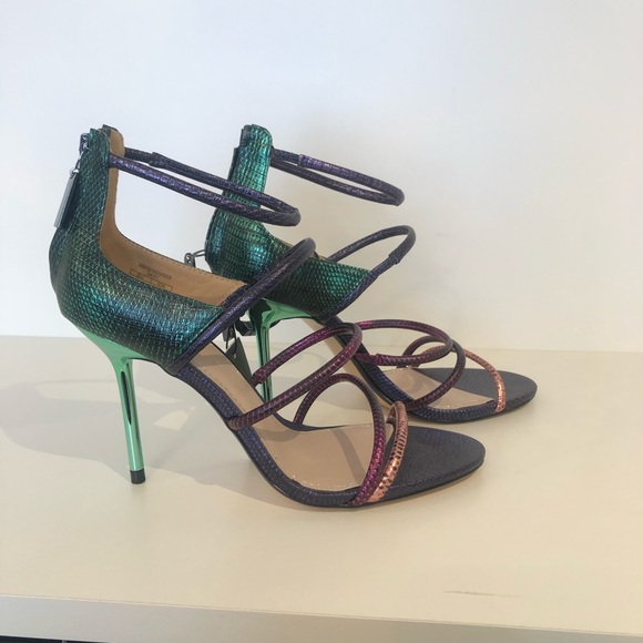 Zara Metallic Strappy Sandal - Picture 1 of 5